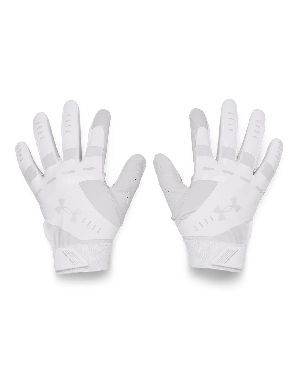 UA Radar Kids' Batting Gloves - White
