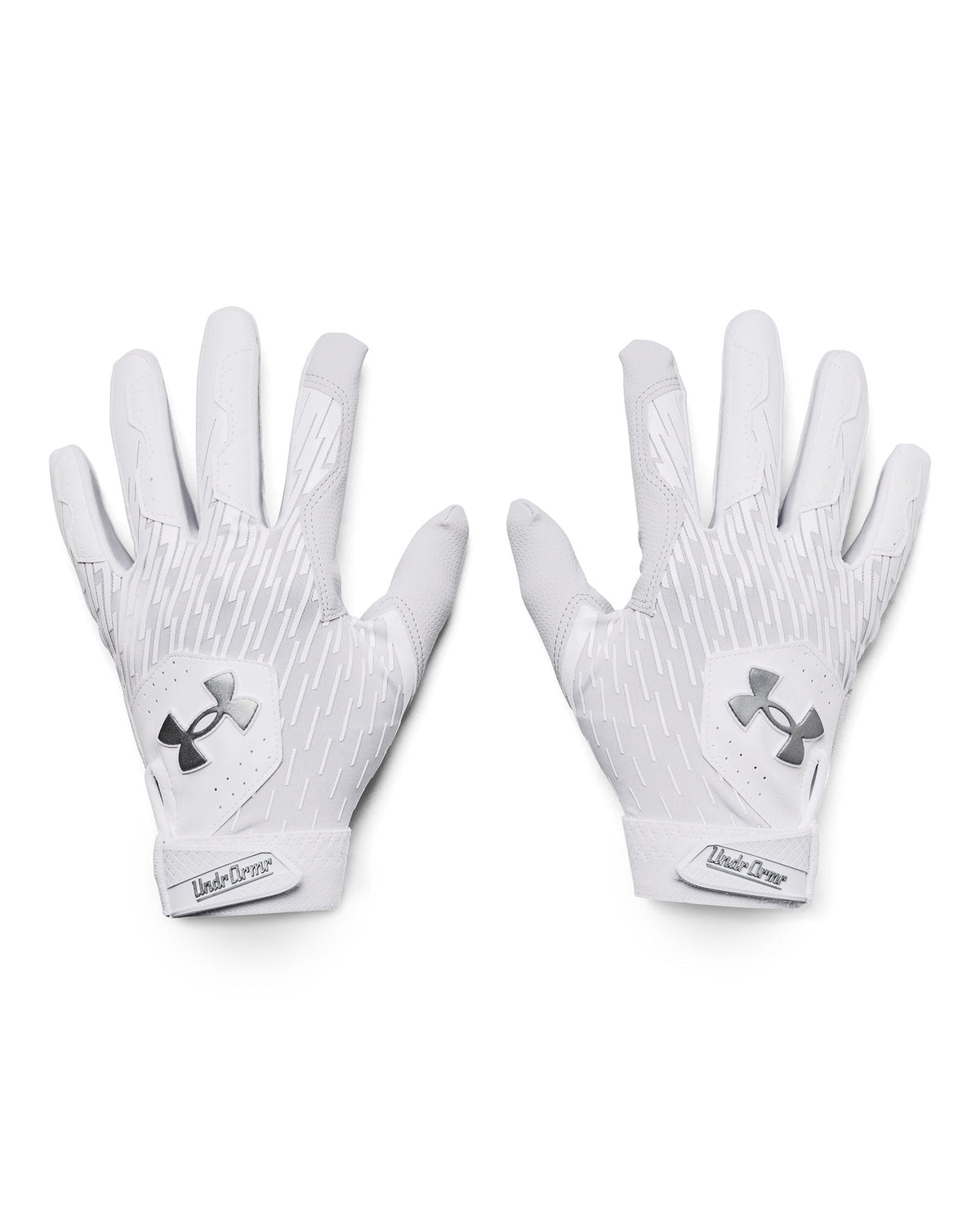 UA Clean Up Men's Batting Gloves - White
