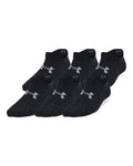 UA Essential Kids' 6-Pack No-Show Socks - Black