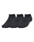 UA Essential Unisex 3-Pack No-Show Socks - Black