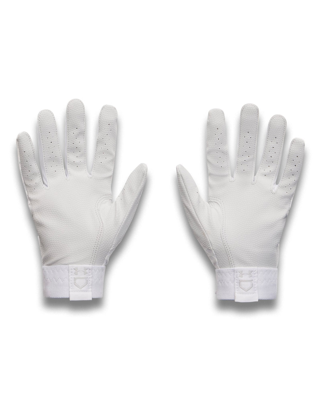 UA Glyde Kids' Batting Gloves - White