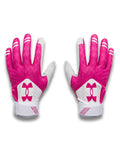 UA Glyde Kids' Batting Gloves - Pink