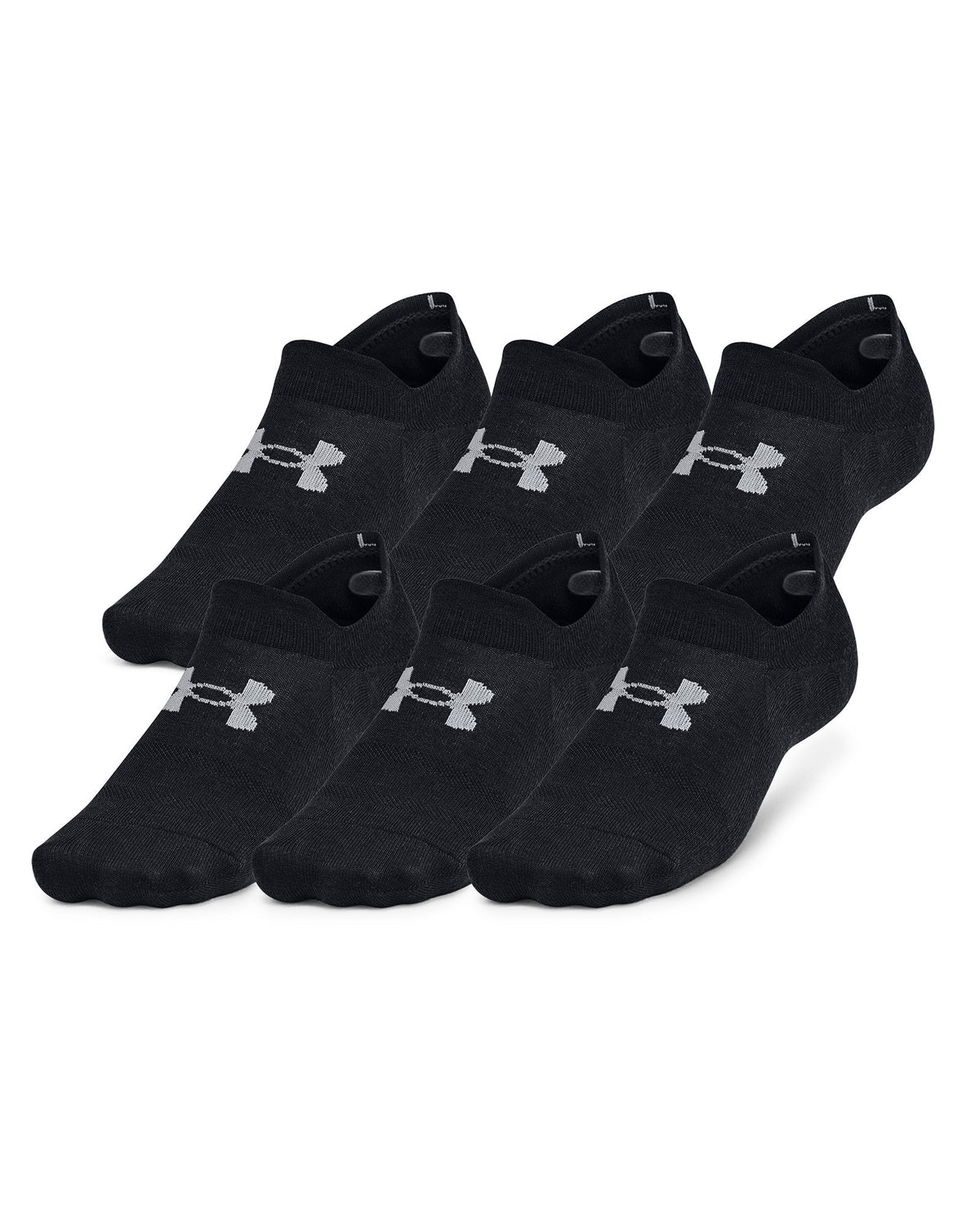 UA Essential Ultra Unisex 6-Pack Low Socks - Black