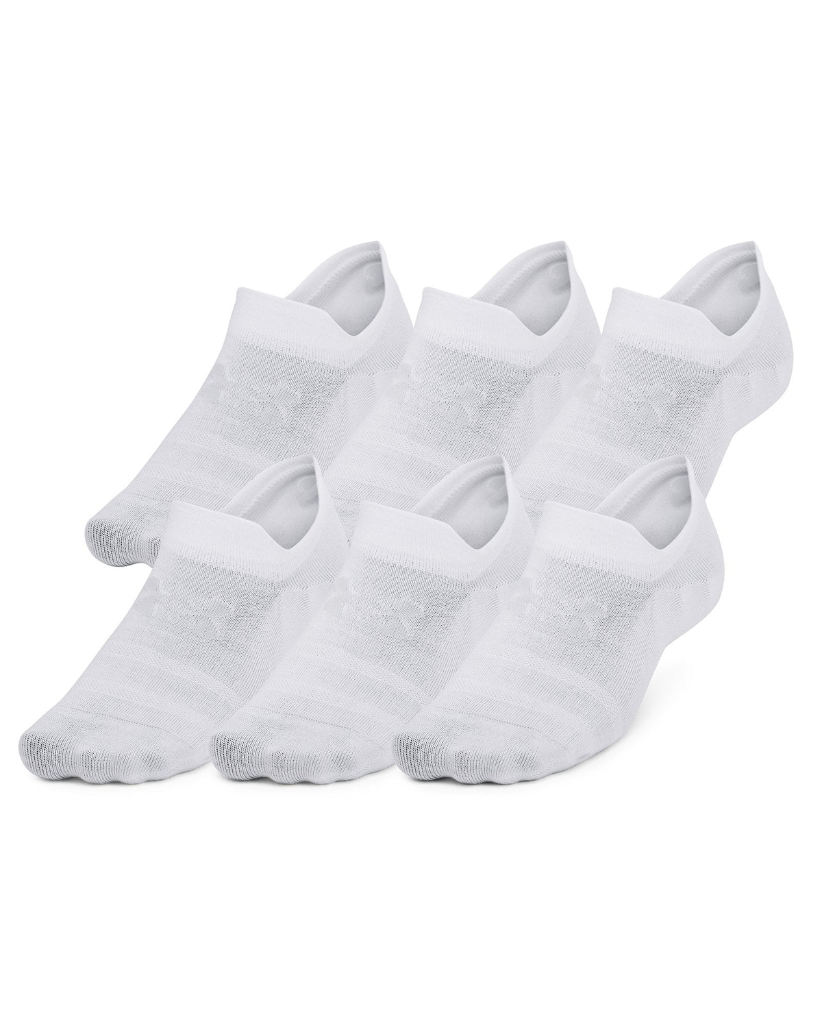 UA Essential Ultra Unisex 6-Pack Low Socks - White