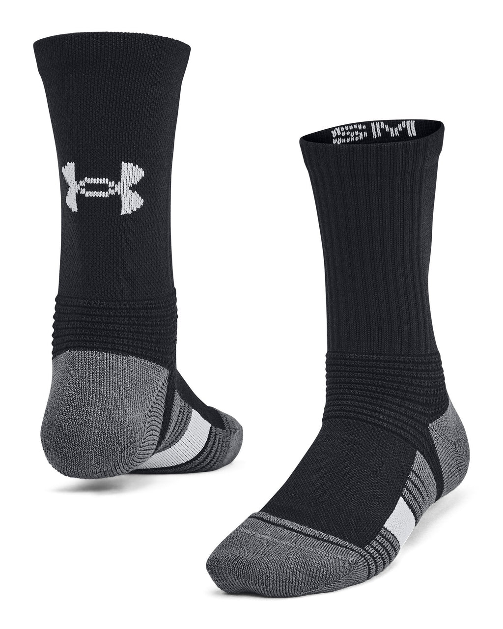 UA Team Kids' Crew Socks - Black