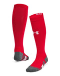 UA Team Kids' Over-The-Calf Socks - Red