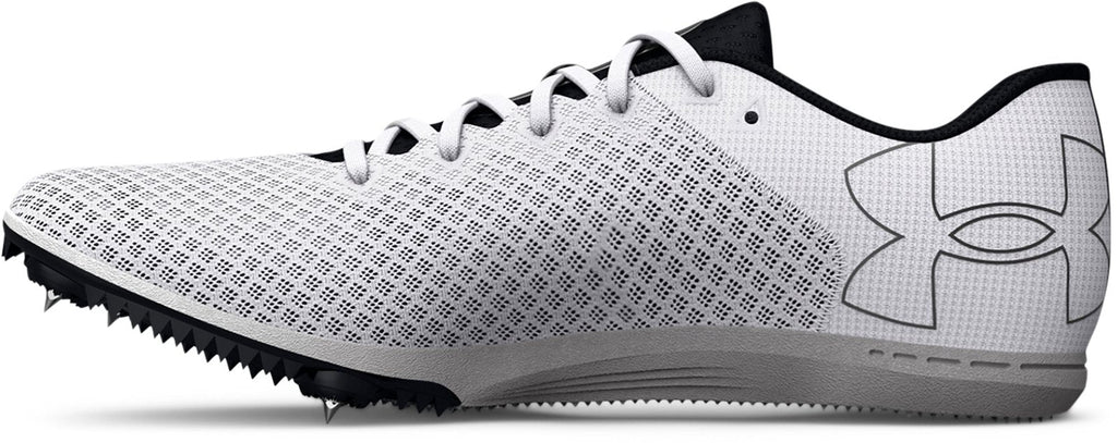 UA Kick Distance 4 Unisex Track Spikes - White