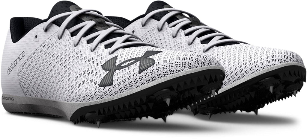 UA Kick Distance 4 Unisex Track Spikes - White