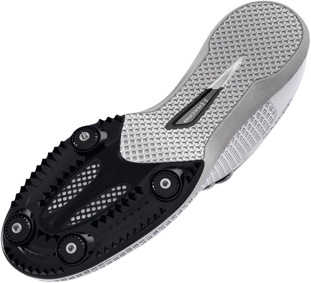 UA Kick Distance 4 Unisex Track Spikes - White