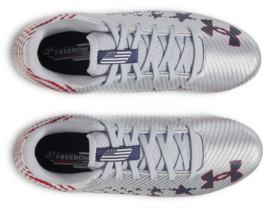 UA Blur Select Jr. Boys' Football Cleats - Gray