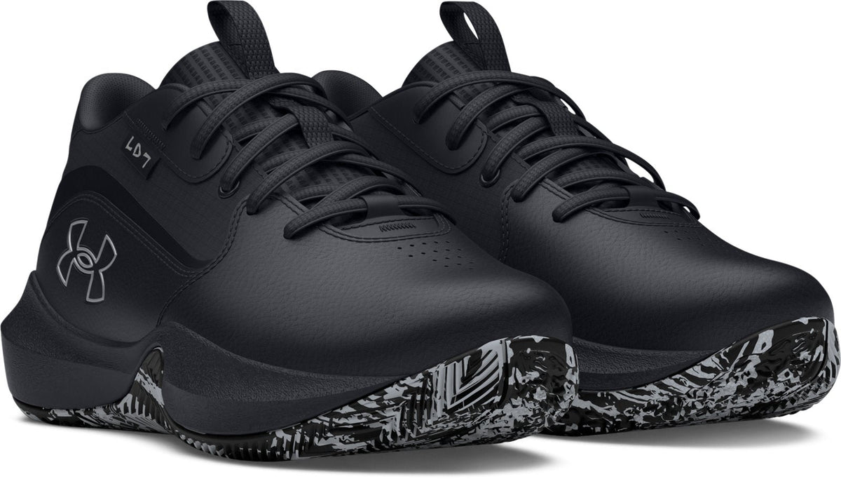 UA Lockdown 7 Pre-School Basketball Shoes - Black