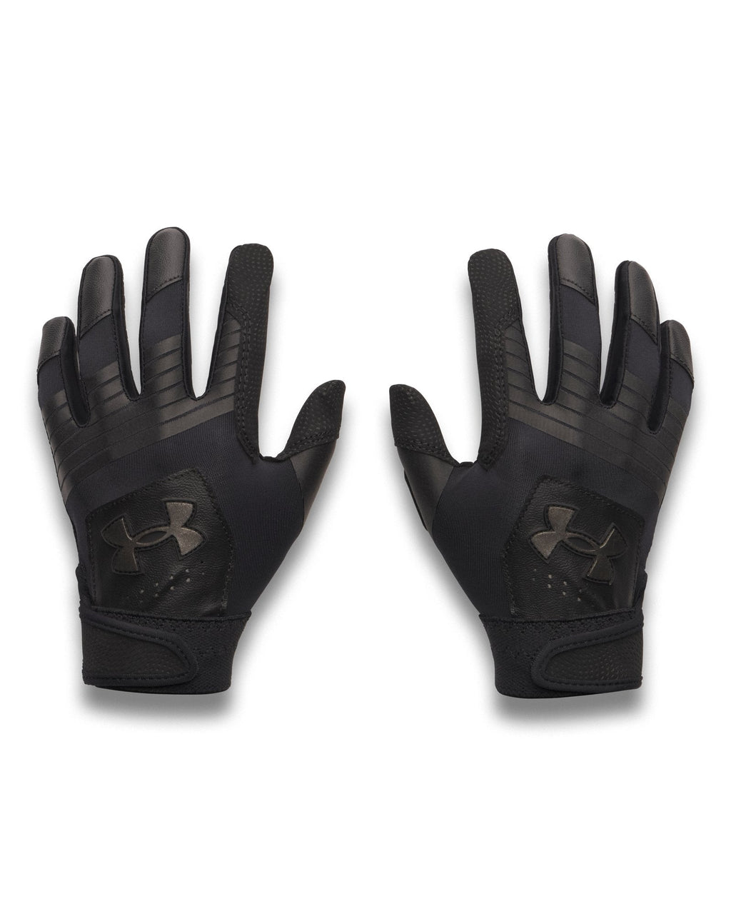 UA Clean Up T-Ball Boys' Batting Gloves - Black