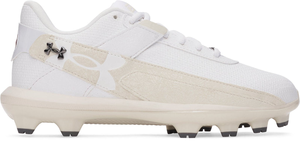 UA Harper 10 TPU Jr. Boys' Baseball Cleats - White