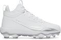 UA Spotlight Mid Football Cleats - White