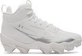 UA Spotlight Hammer Jr. Kids' Football Cleats - White