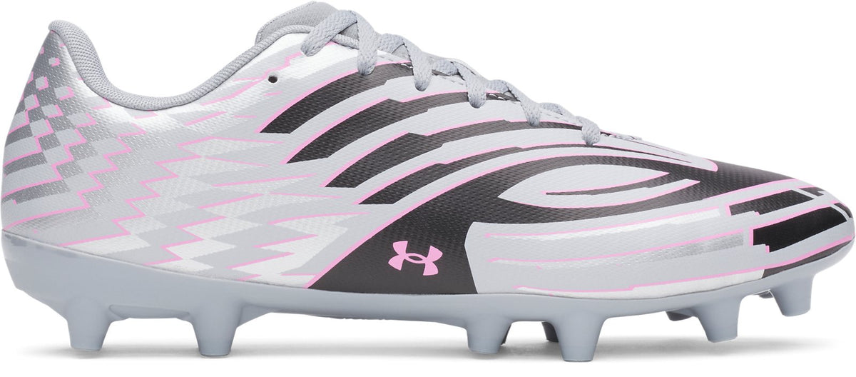 UA Shadow Club 4 FG Unisex Soccer Cleats - Gray