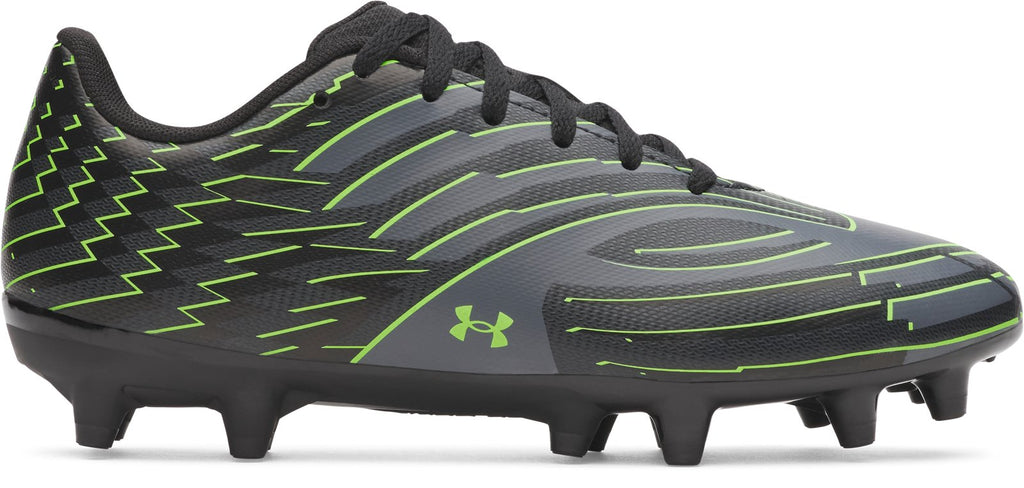 UA Shadow Club 4 FG Jr. Boys' Soccer Cleats - Black