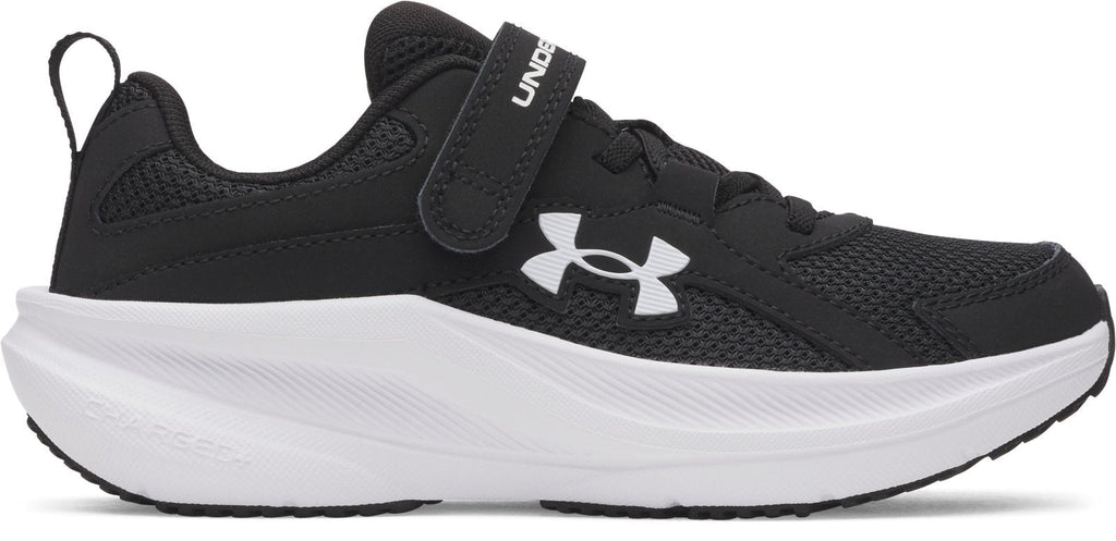 UA Charged+ Assert 11 Boys' Pre-School Running Shoes - Black