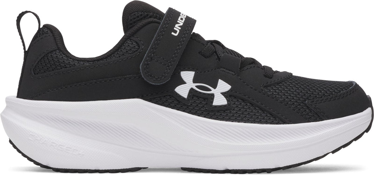 UA Charged+ Assert 11 Boys' Pre-School Running Shoes - Black