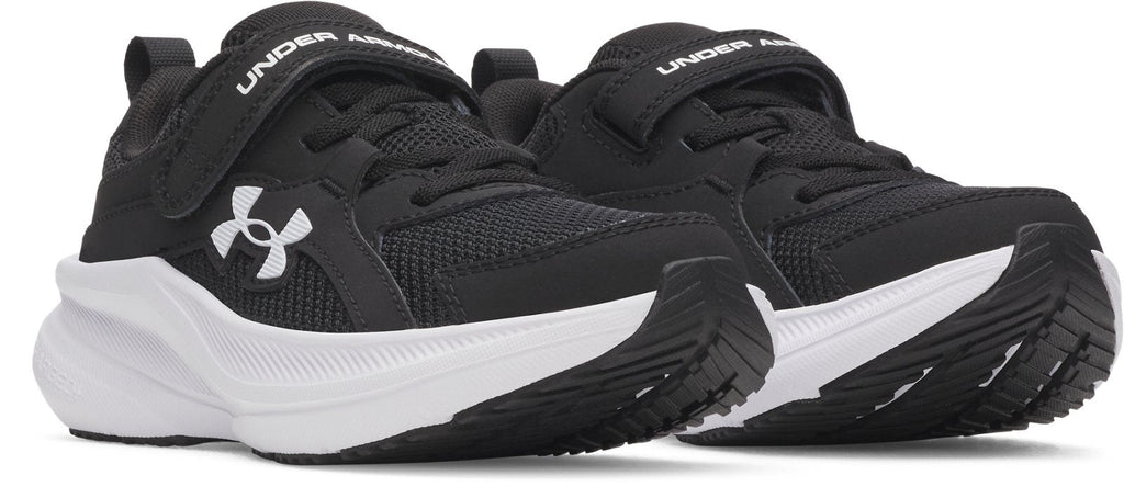 UA Charged+ Assert 11 Boys' Pre-School Running Shoes - Black