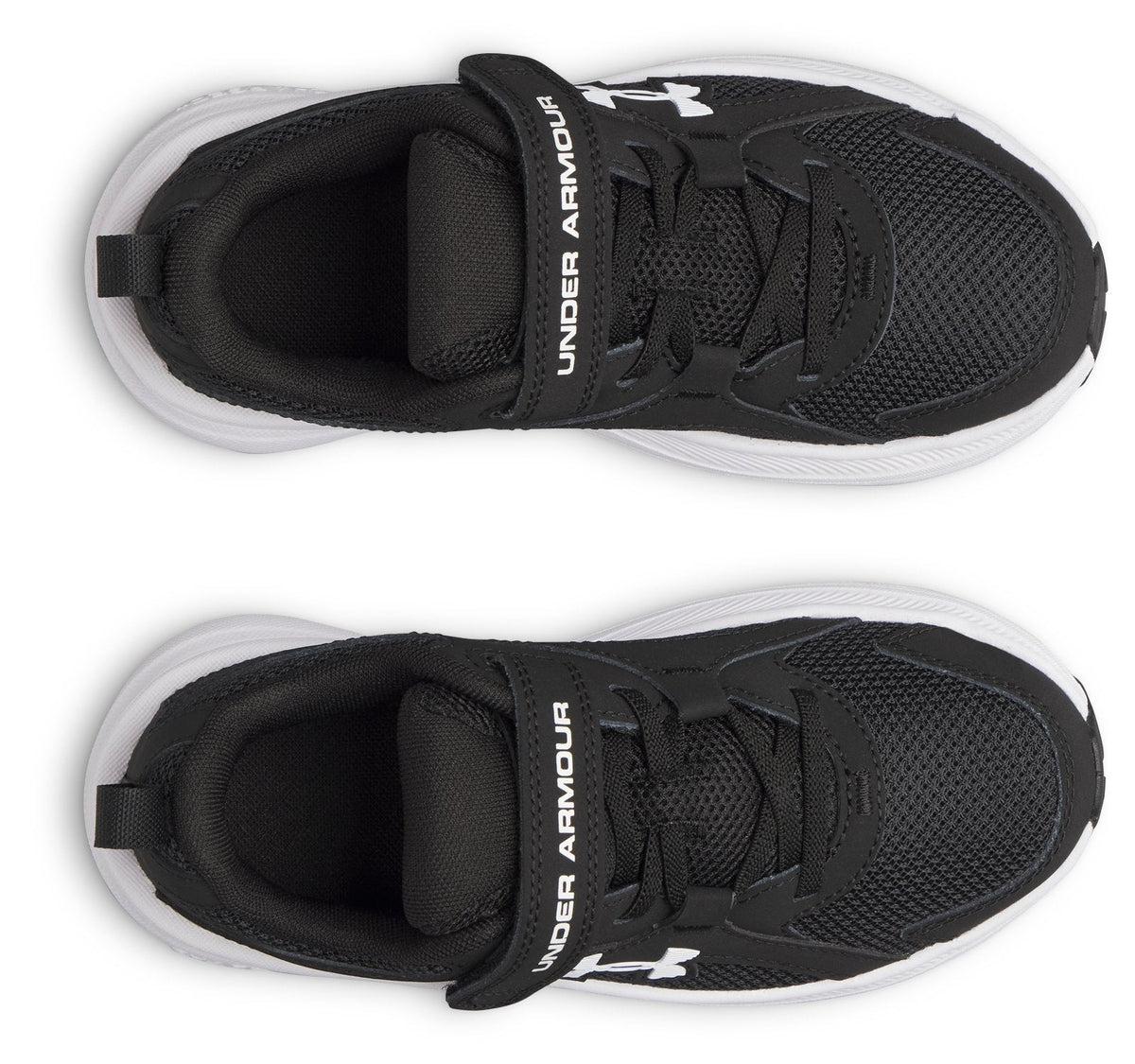 UA Charged+ Assert 11 Boys' Pre-School Running Shoes - Black
