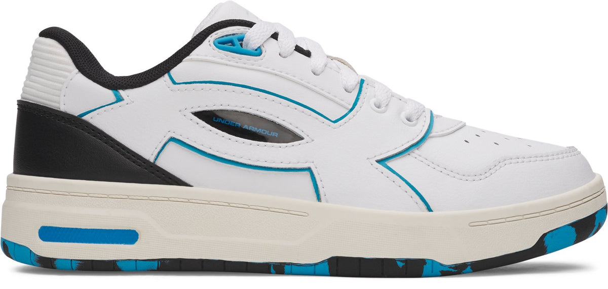 UA Flex Grade School Shoes - White