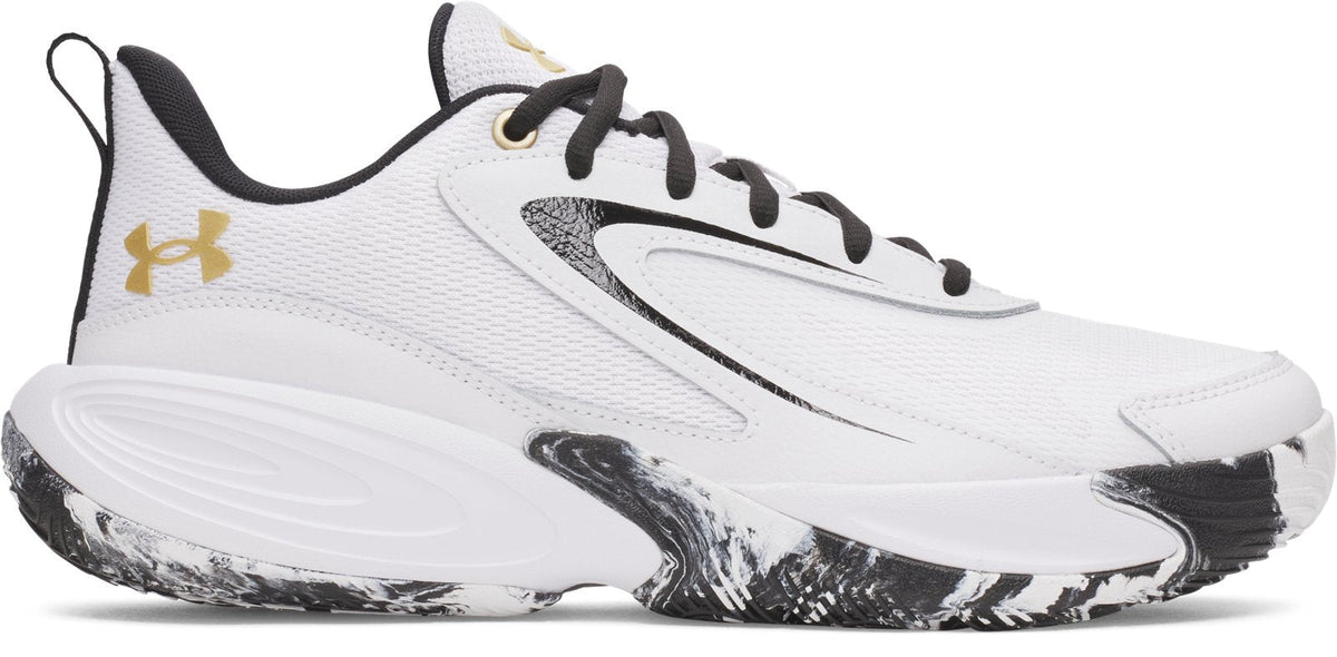 UA Lockdown 8 Unisex Basketball Shoes - White