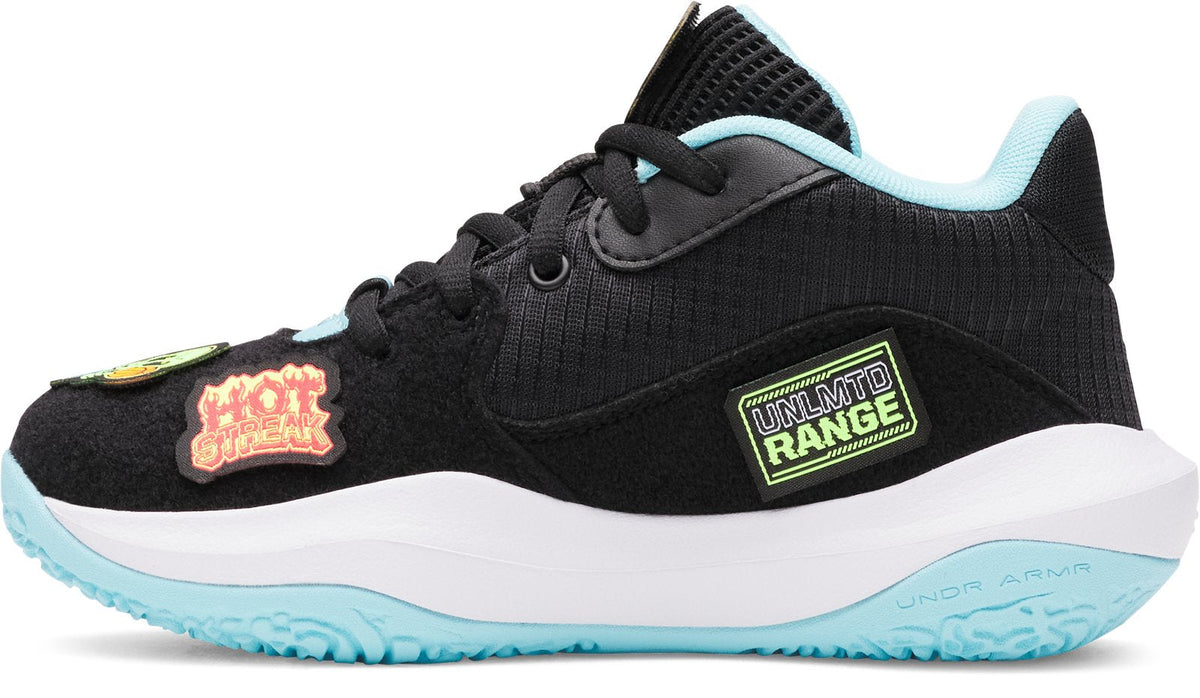 UA Lockdown 7 VC Pre-School Basketball Shoes - Black