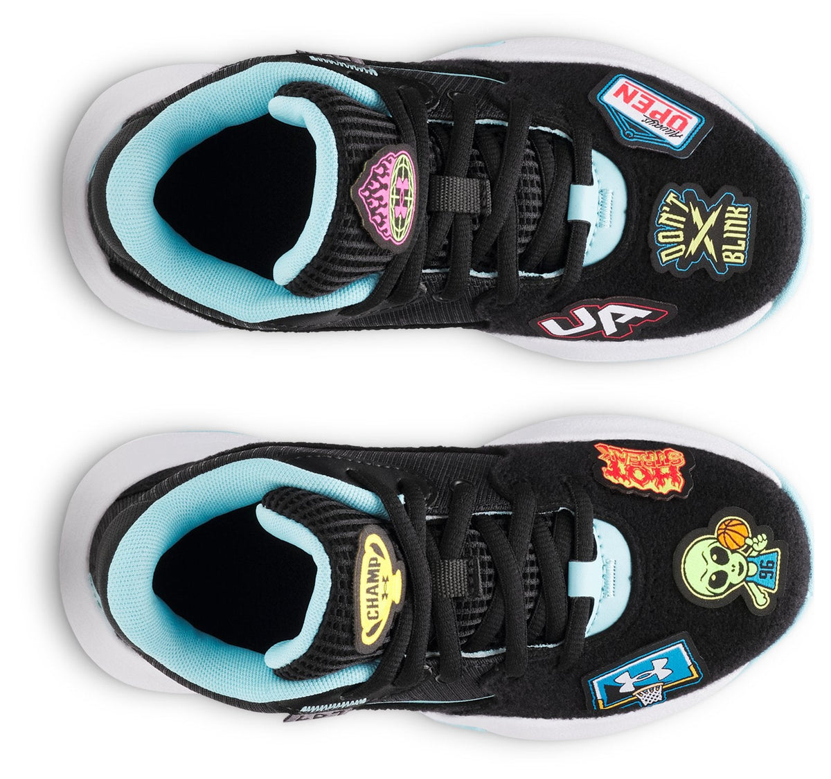 UA Lockdown 7 VC Pre-School Basketball Shoes - Black