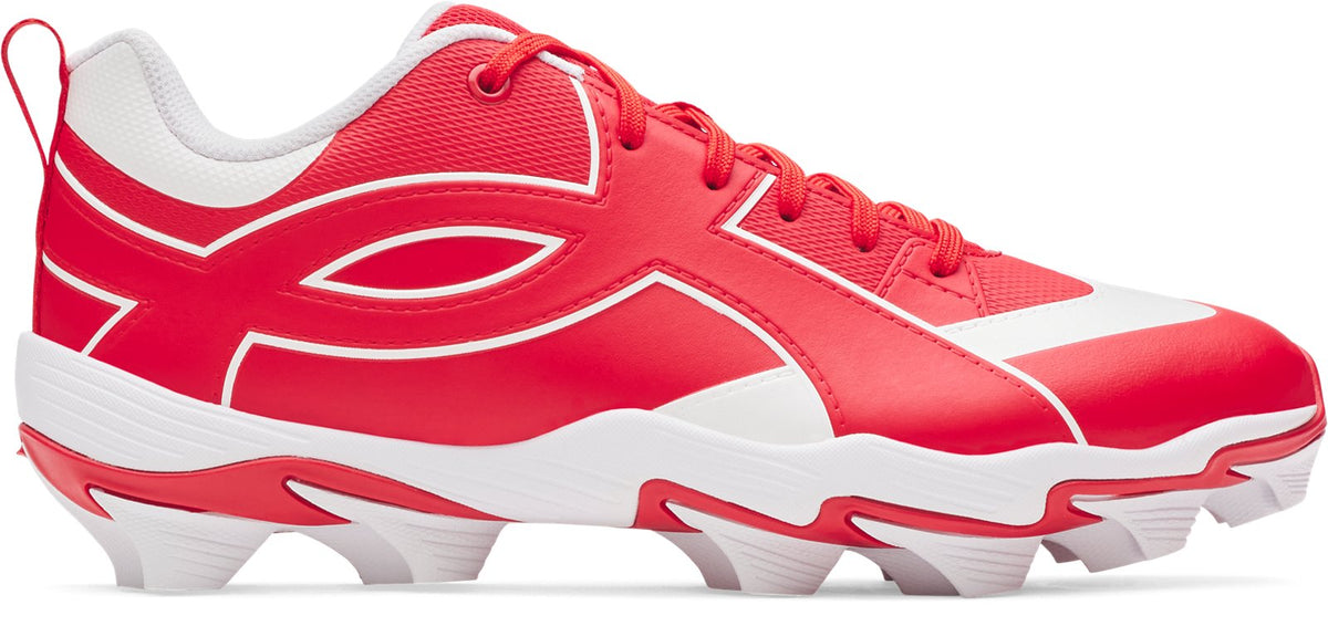 UA Leadoff Icon Low RM Men's Baseball Cleats - Red