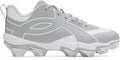 UA Leadoff Icon Low RM Jr. Boys' Baseball Cleats - Gray