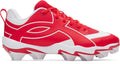 UA Leadoff Icon Low RM Jr. Boys' Baseball Cleats - Red