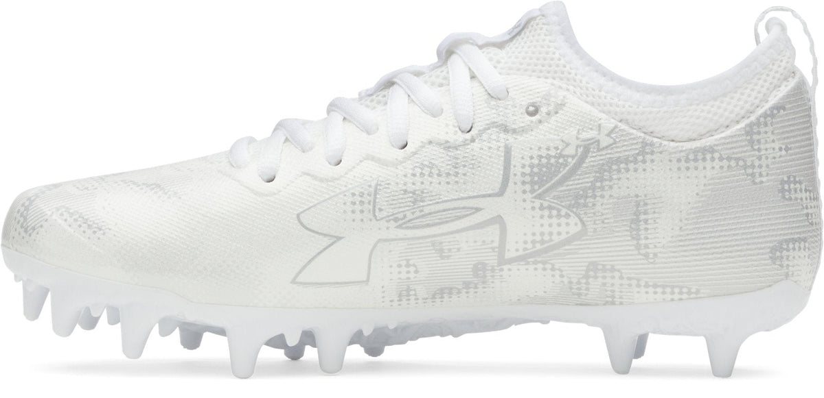 UA Blur Select Lax Jr. Kids' Lacrosse Cleats - White