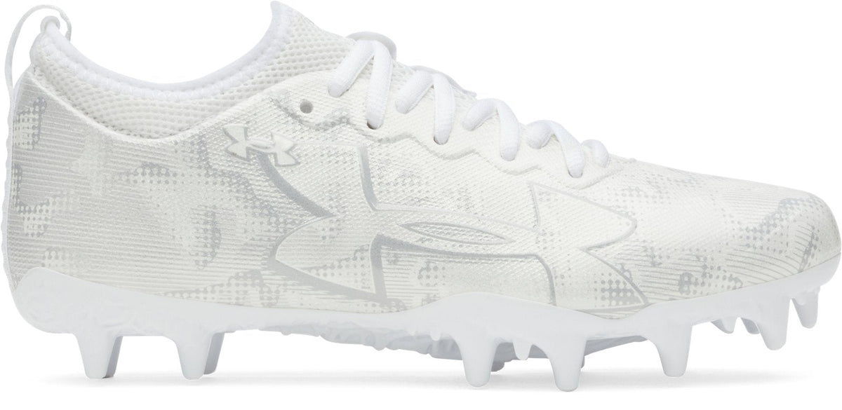 UA Blur Select Lax Jr. Kids' Lacrosse Cleats - White