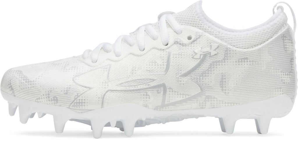 UA Blur Select Lax Jr. Kids' Lacrosse Cleats - White