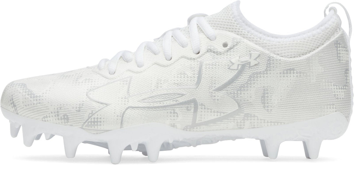 UA Blur Select Lax Jr. Kids' Lacrosse Cleats - White