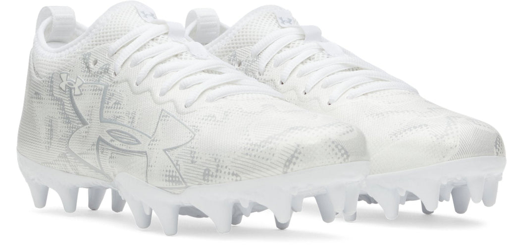 UA Blur Select Lax Jr. Kids' Lacrosse Cleats - White
