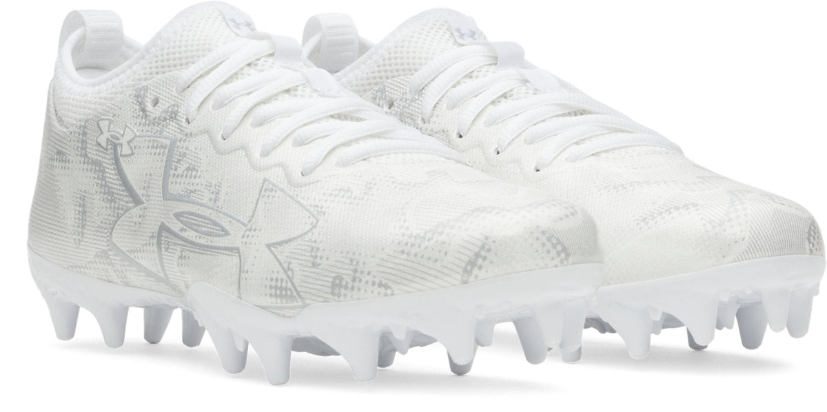 UA Blur Select Lax Jr. Kids' Lacrosse Cleats - White