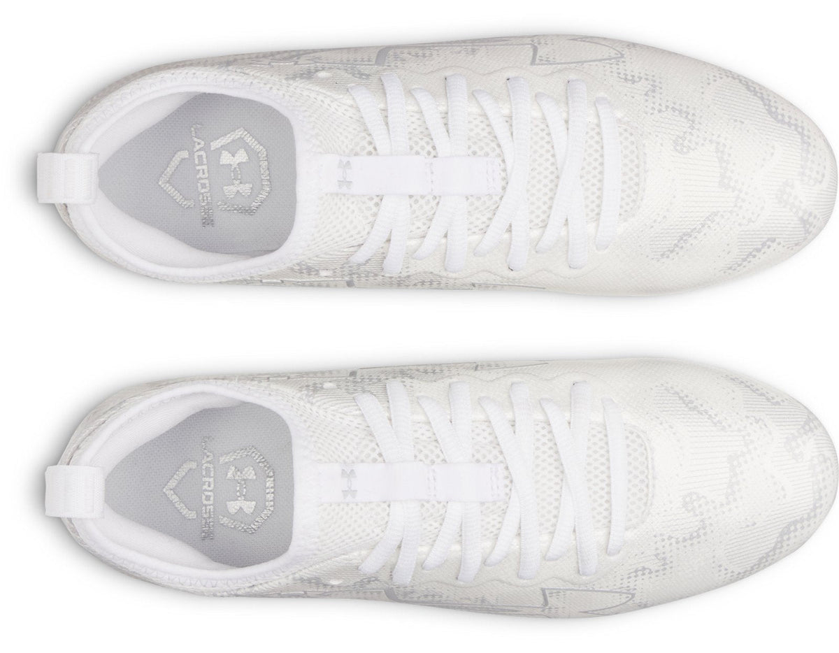 UA Blur Select Lax Jr. Kids' Lacrosse Cleats - White