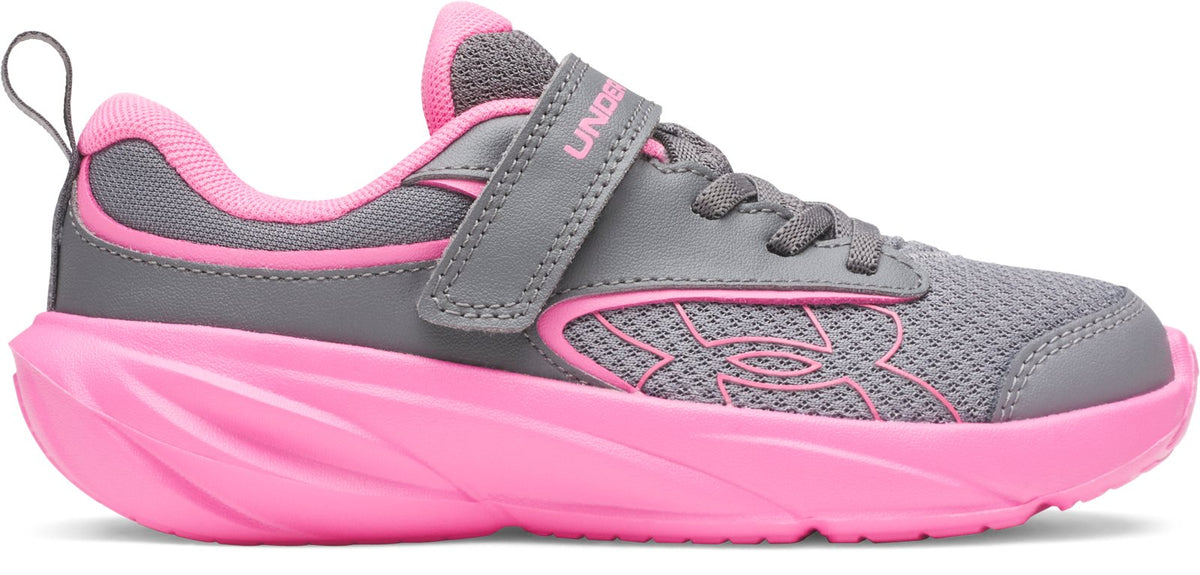 UA Surge 5 Girls' Pre-School Running Shoes - Gray