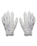 UA Blur Pee Wee Football Gloves - White