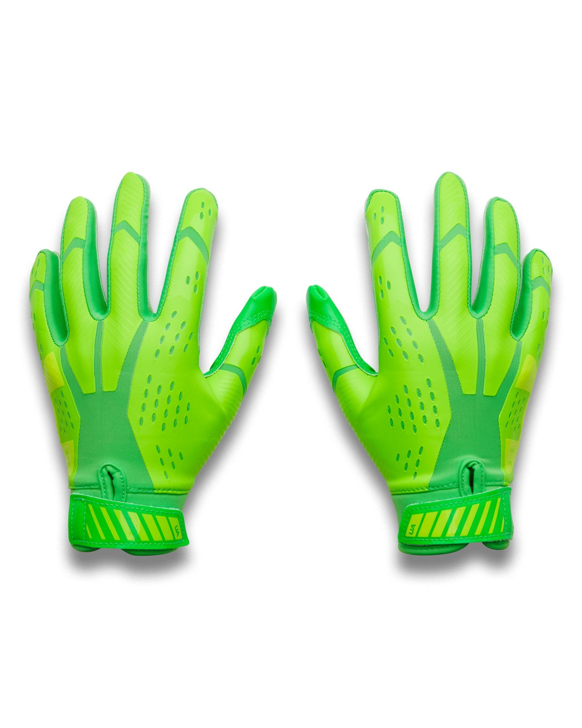 UA Blur Pee Wee Football Gloves - Green