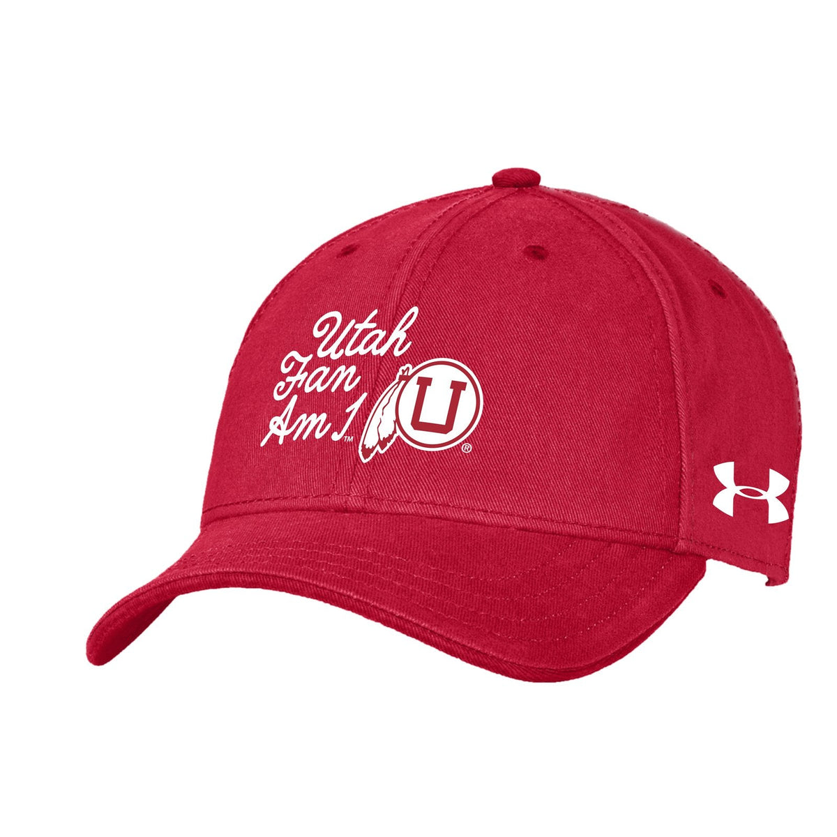 UA Washed Cotton Collegiate Kids' Cap - Red