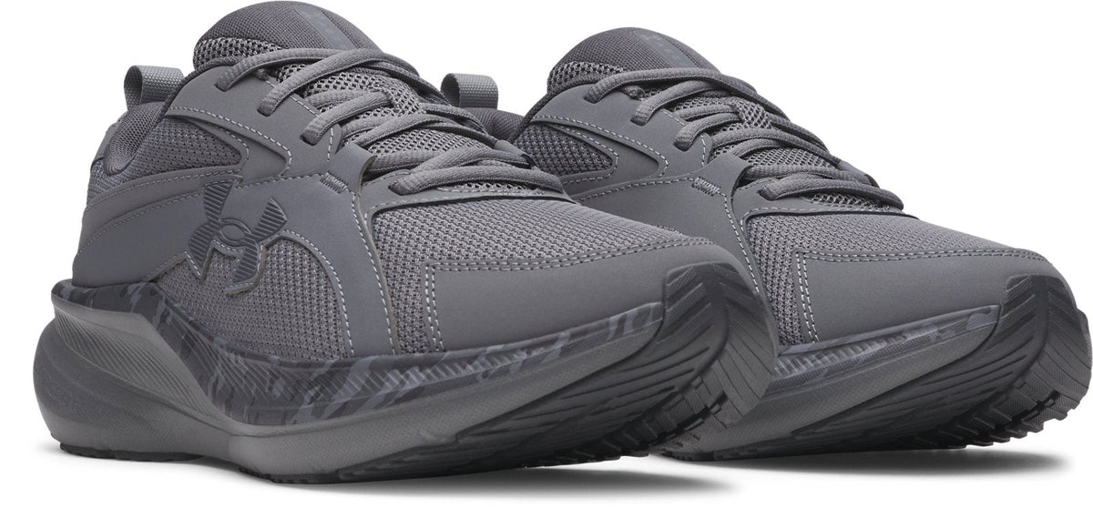 UA Charged+ Assert 11 Camo Wide (4E) Men's Running Shoes - Gray