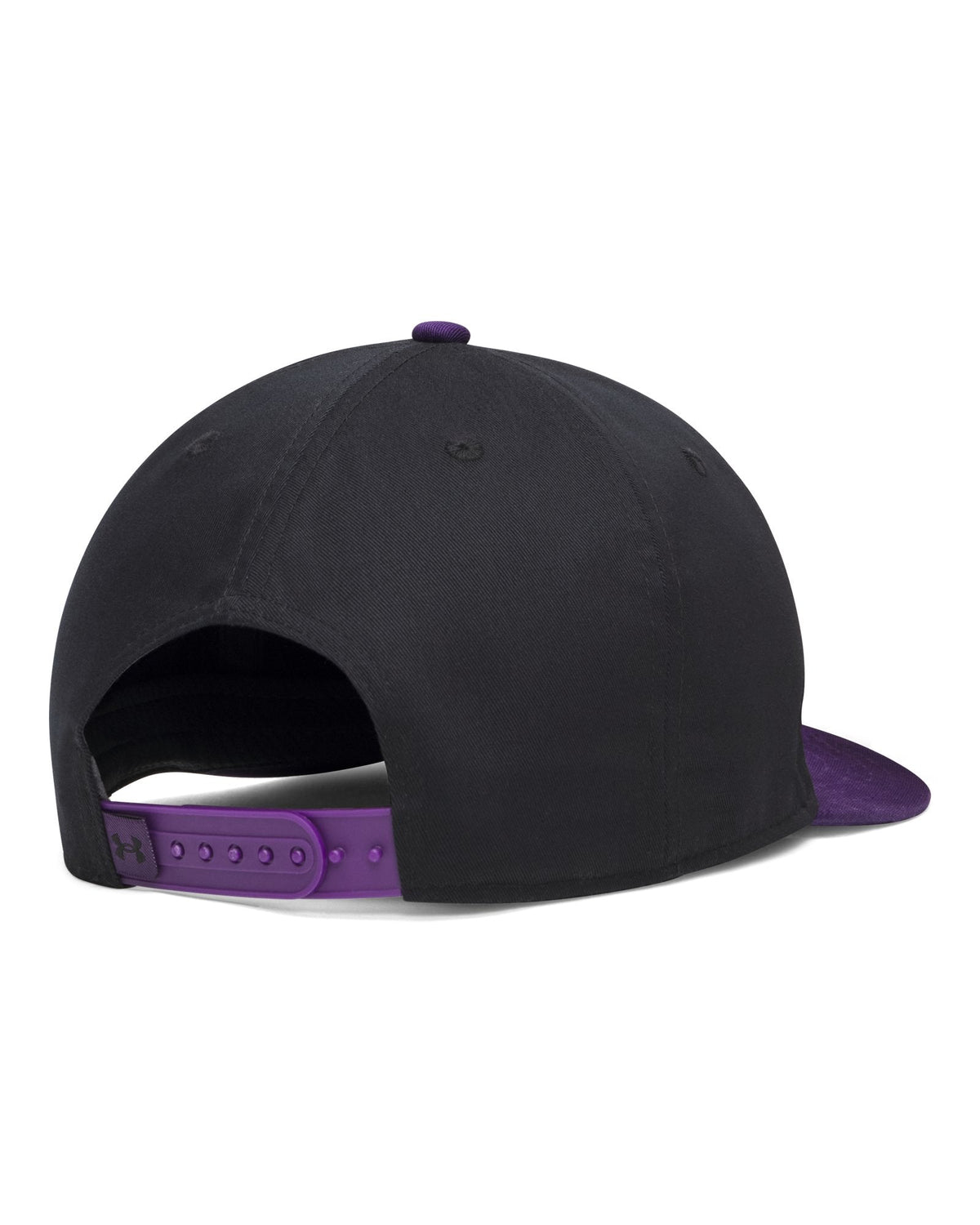 UA Washed Cotton Low Collegiate Unisex Flat Brim Hat - Black