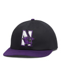 UA Washed Cotton Low Collegiate Unisex Flat Brim Hat - Black