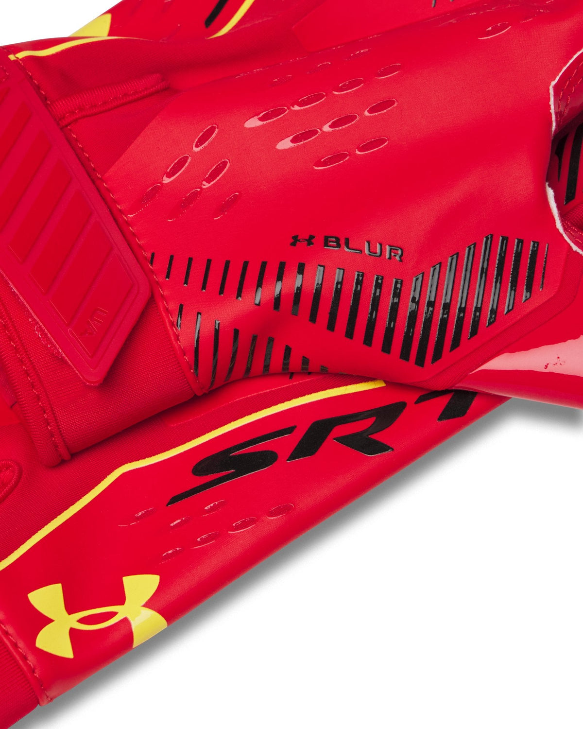 UA x Dodge Blur Men's Football Gloves - Red
