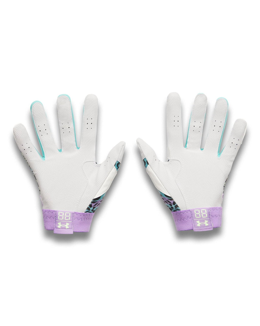 UA Clean Up La Fiera PE Boys' Batting Gloves - Blue