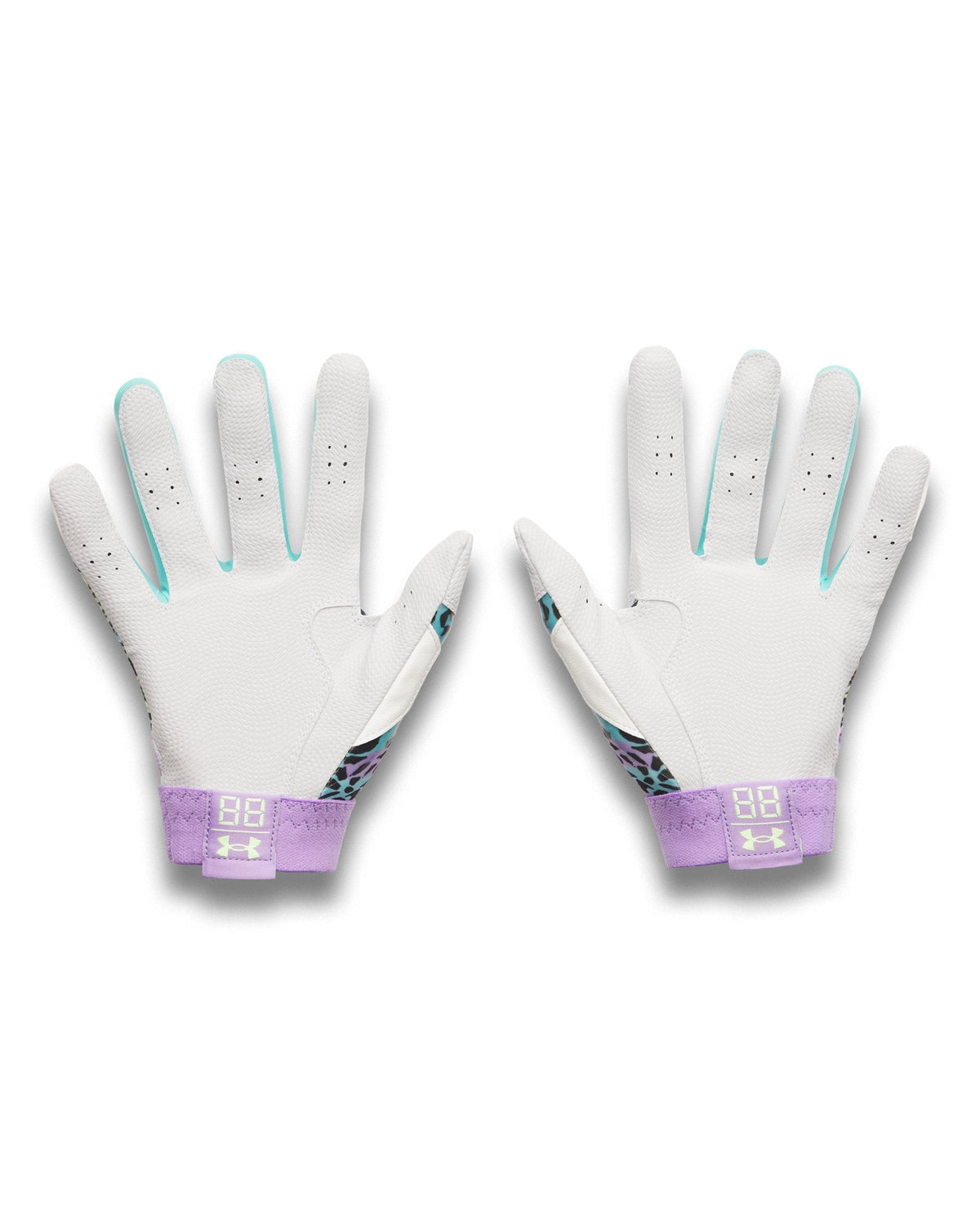 UA Clean Up La Fiera PE Boys' Batting Gloves - Blue