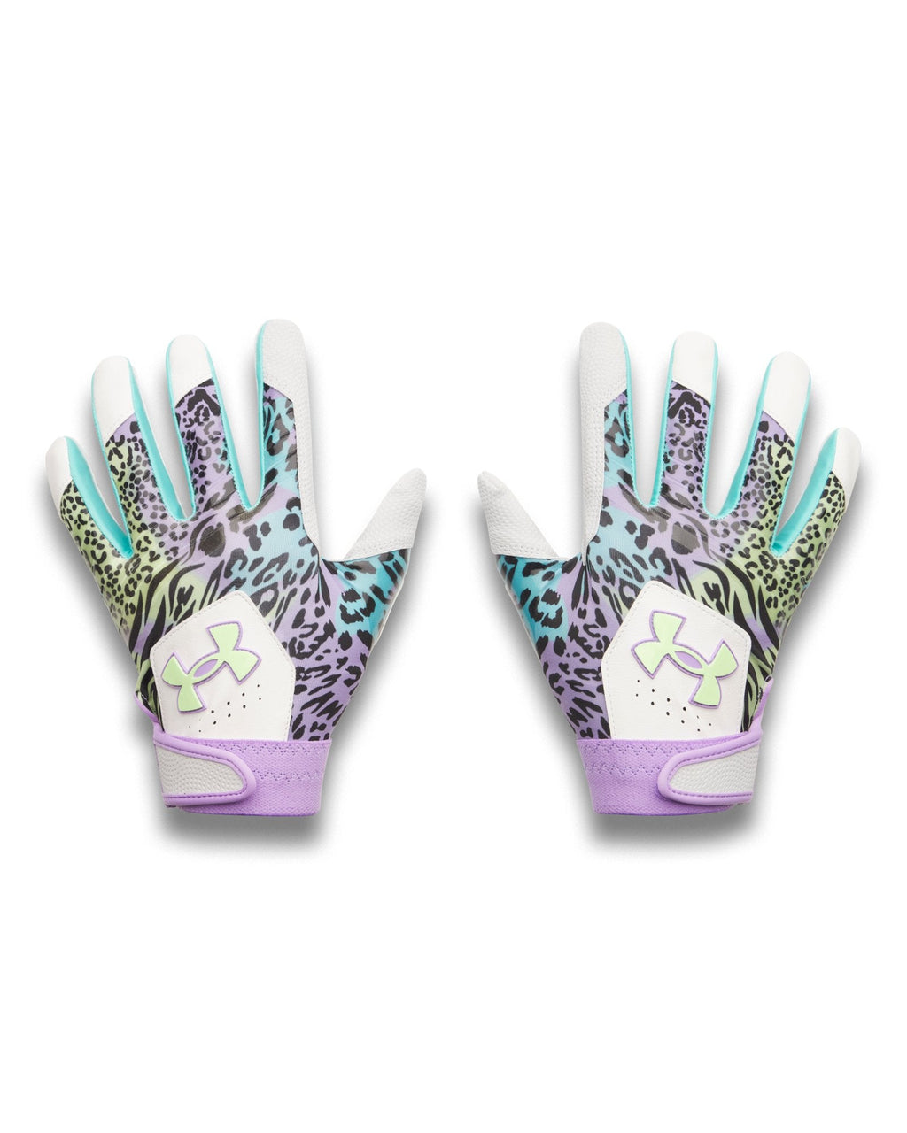 UA Clean Up La Fiera PE Boys' Batting Gloves - Blue